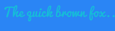 Image with Font Color 16BBD9 and Background Color 2A85F5